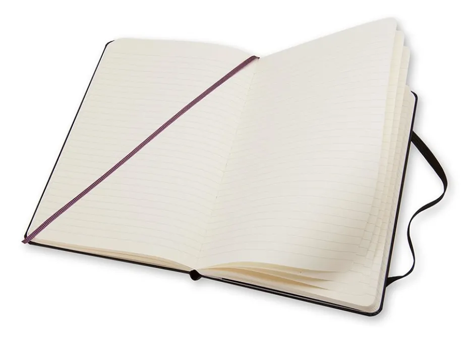 Moleskine Classic Notebook Hard L – Linjert Black