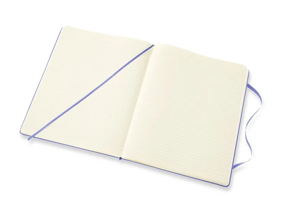 Moleskine Classic Notebook Hard XL – Linjert Hydrangea Blue