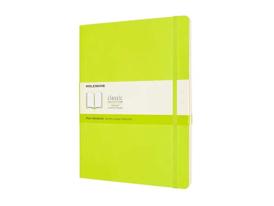 Moleskine Classic Notebook Soft XL – Blank Lemon Green