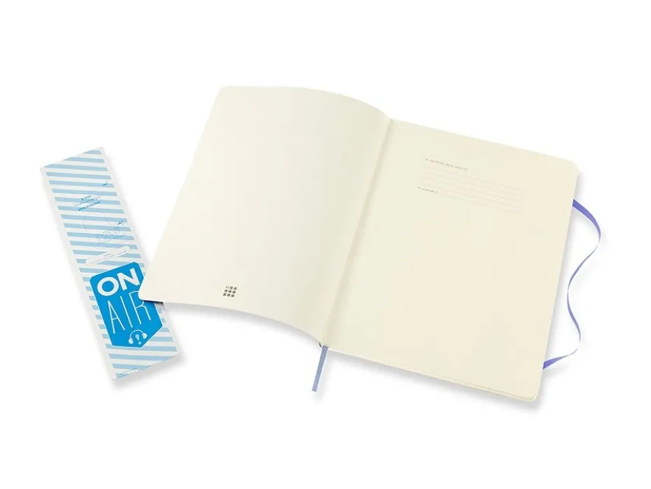 Moleskine Classic Notebook Soft XL – Linjert Hydrangea Blue