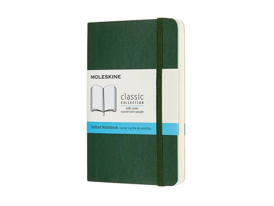 Moleskine Classic Notebook Soft P – Prikker Myrtle Green