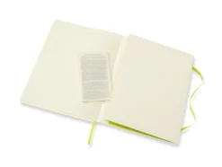 Moleskine Classic Notebook Soft XL – Linjert Lemon Green