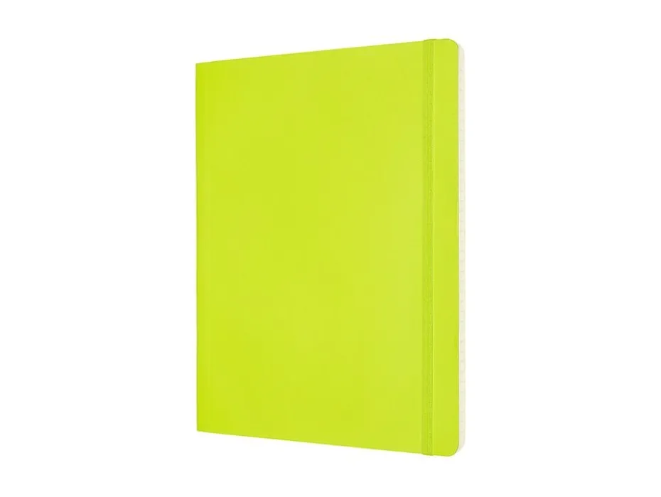Moleskine Classic Notebook Soft XL – Linjert Lemon Green