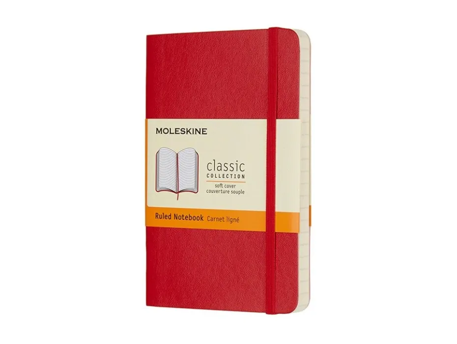 Moleskine Classic Notebook Soft P – Linjert Scarlet Red