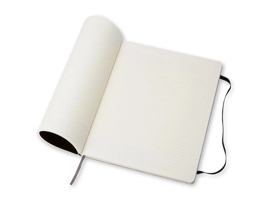 Moleskine Classic Notebook Soft XL – Linjert Black