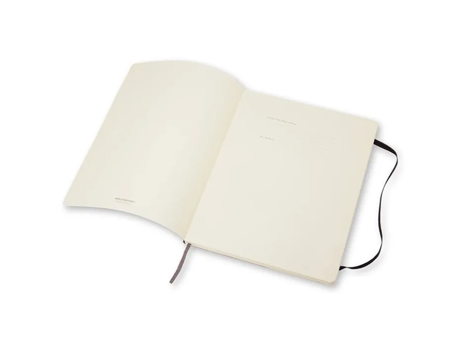 Moleskine Classic Notebook Soft XL – Linjert Black