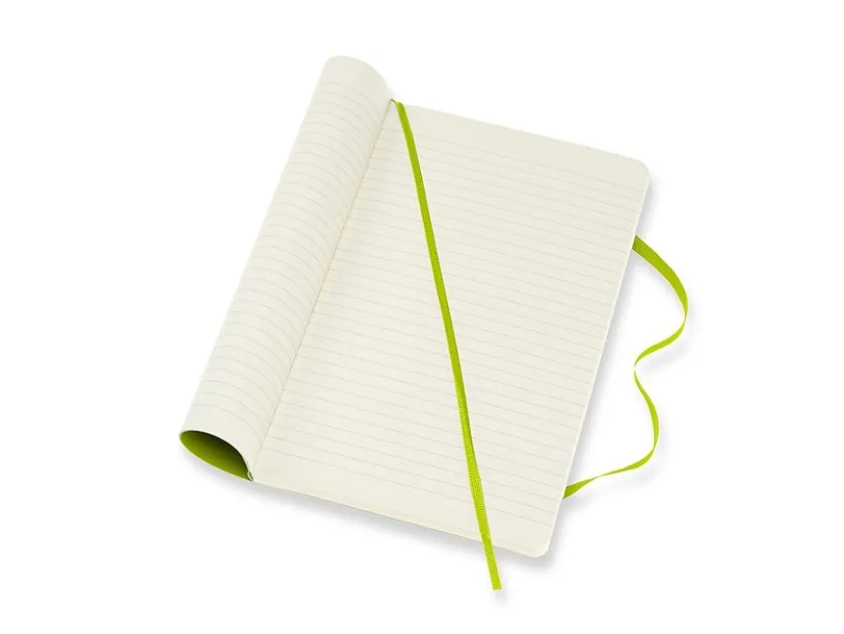 Moleskine Classic Notebook Soft L – Linjert Lemon Green