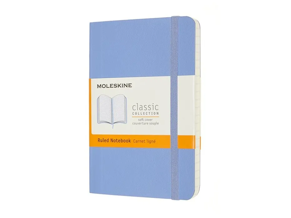 Moleskine Classic Notebook Soft P – Linjert Hydrangea Blue