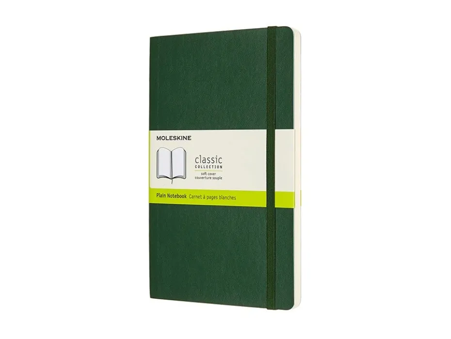 Moleskine Classic Notebook Soft L – Blank Myrtle Green