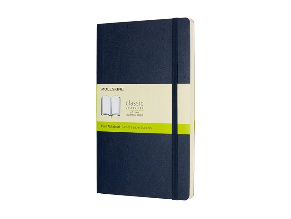 Moleskine Classic Notebook Soft L – Blank Sapphire Blue