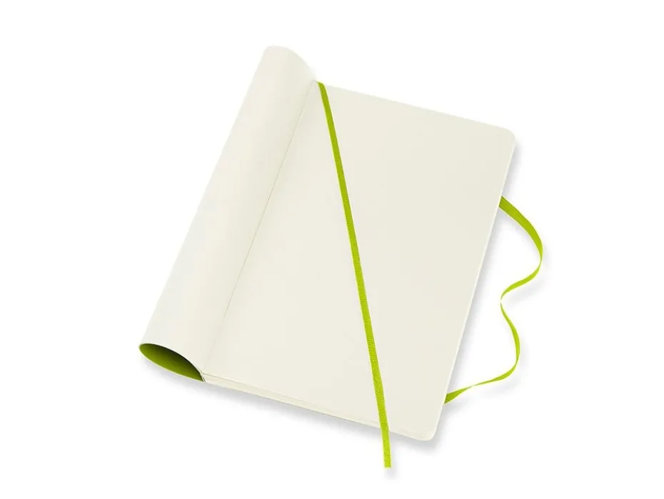 Moleskine Classic Notebook Soft L – Blank Lemon Green