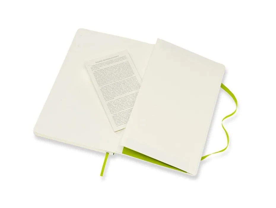 Moleskine Classic Notebook Soft L – Blank Lemon Green