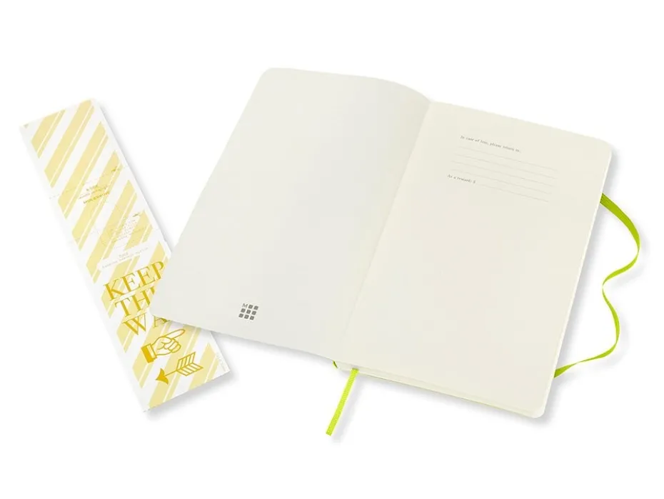 Moleskine Classic Notebook Soft L – Blank Lemon Green