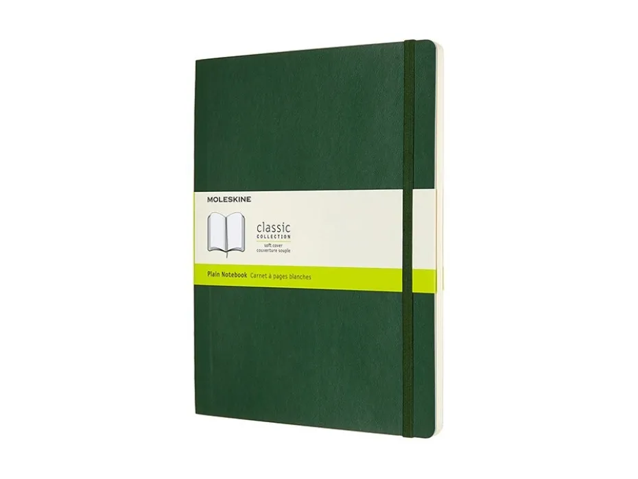 Moleskine Classic Notebook Soft XL – Blank Myrtle Green