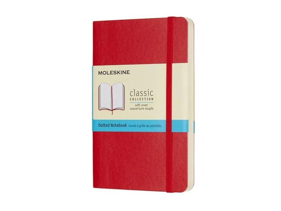 Moleskine Classic Notebook Soft P – Prikker Scarlet Red
