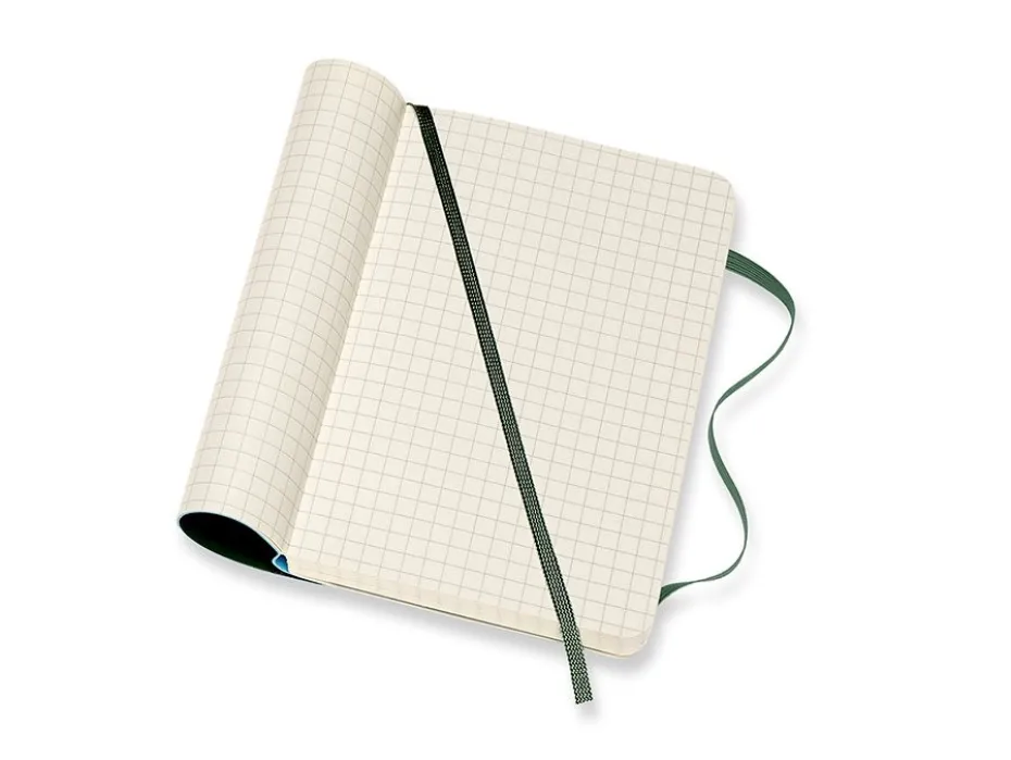 Moleskine Classic Notebook Soft P – Ruter Myrtle Green