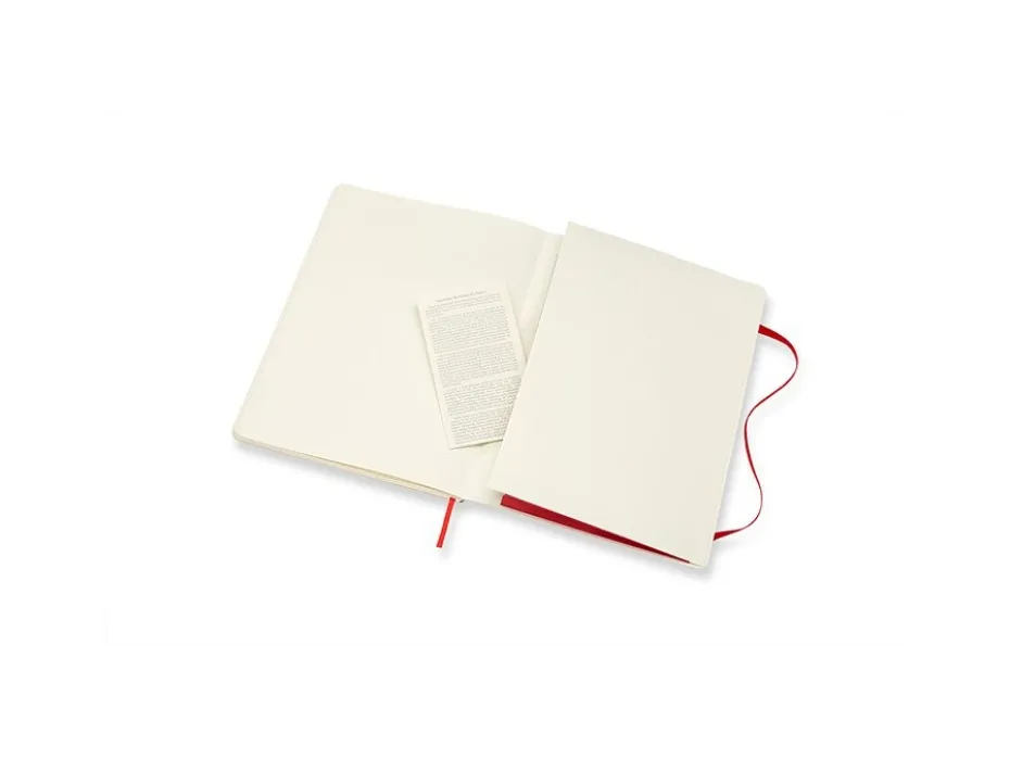 Moleskine Classic Notebook Soft XL – Ruter Scarlet Red