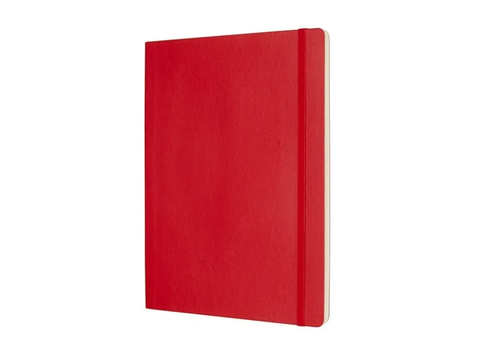 Moleskine Classic Notebook Soft XL – Ruter Scarlet Red