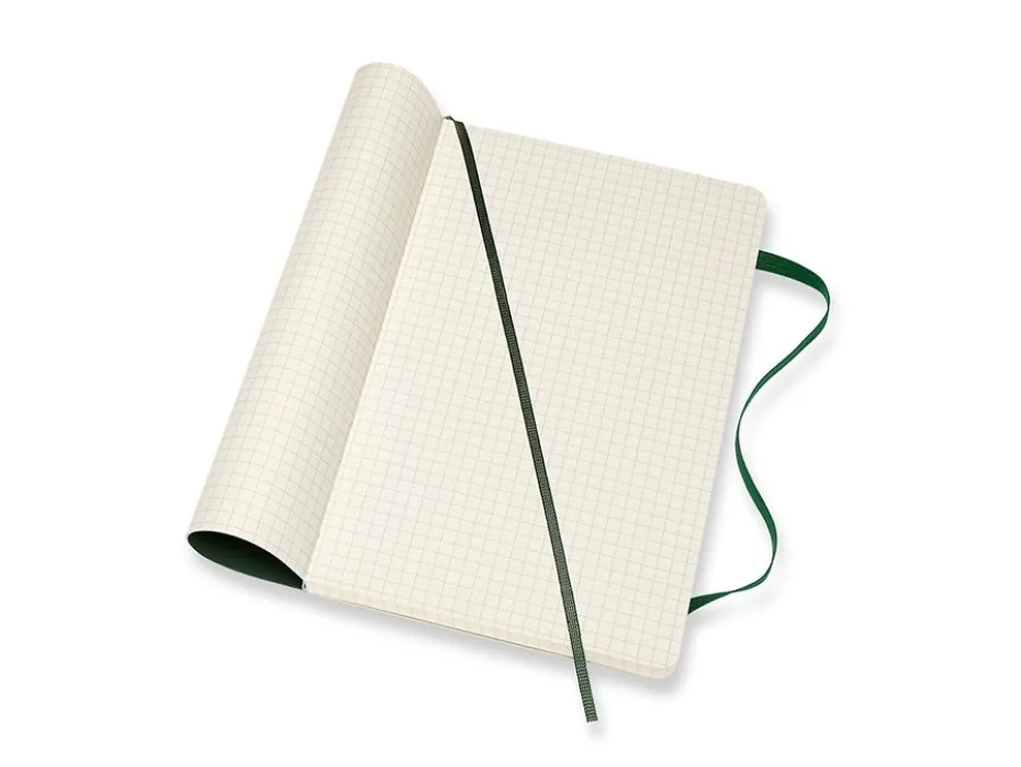 Moleskine Classic Notebook Soft L – Ruter Myrtle Green