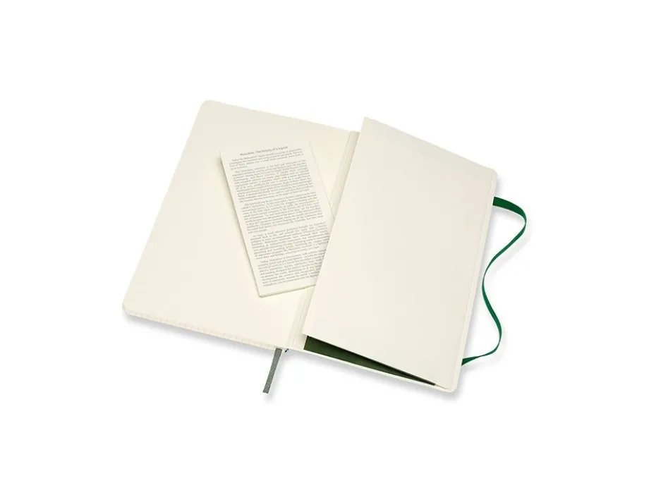 Moleskine Classic Notebook Soft L – Ruter Myrtle Green