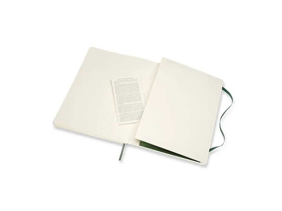 Moleskine Classic Notebook Soft XL – Ruter Myrtle Green