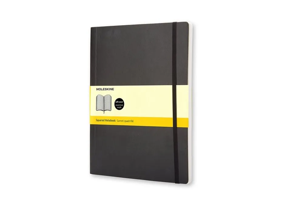 Moleskine Classic Notebook Soft XL – Ruter Black