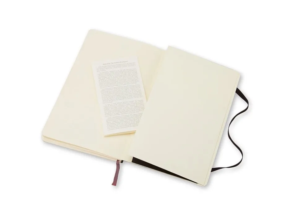 Moleskine Classic Notebook Soft L – Linjert Black