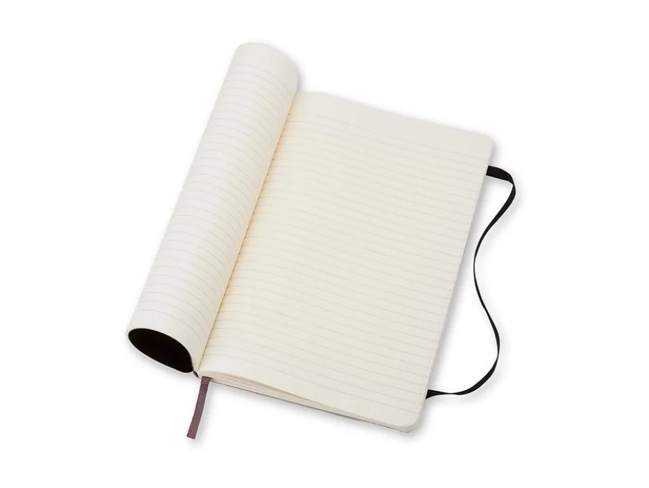 Moleskine Classic Notebook Soft L – Linjert Black