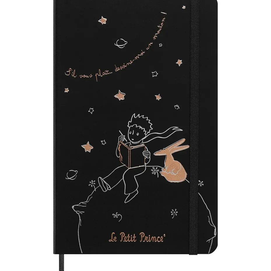Moleskine Notatbok LE Petit Prince Hard Linjert L Black