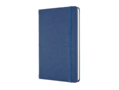 Moleskine Notebook Leather Hard L – Linjert Blue