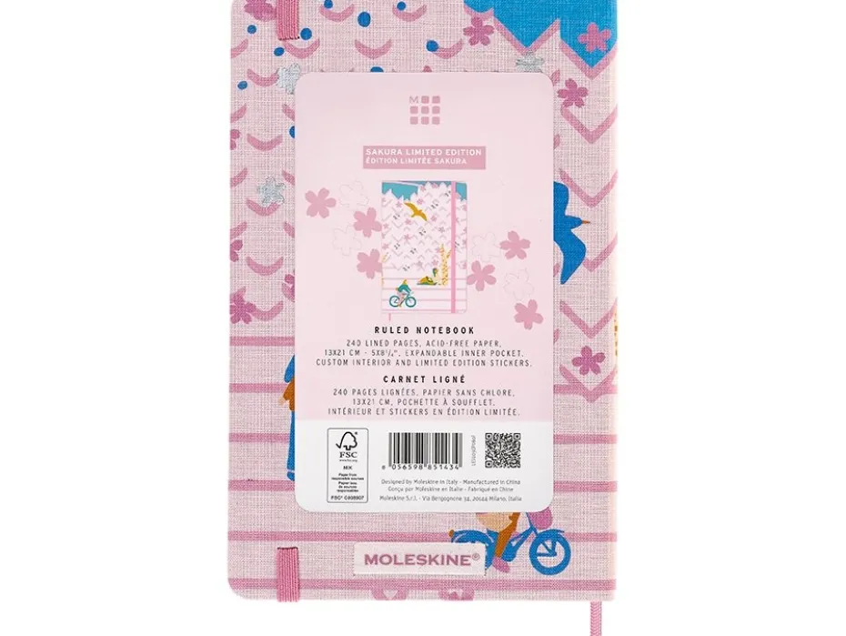 Moleskine Notebook LE Hard Linjert L – Sakura