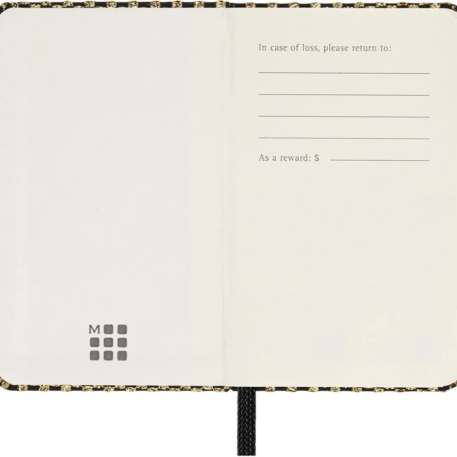 Moleskine Notebook LE Holiday Shine Hard Blank XS Gold