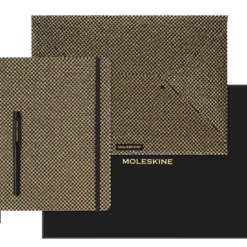 Moleskine Notebook LE Holiday Shine Hard Linjert XL Gold Set