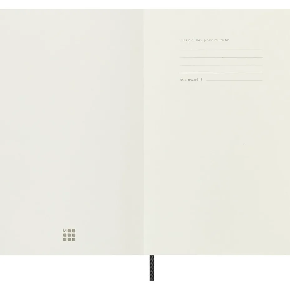 Moleskine Notebook Vegea Boa Soft Linjert L Black