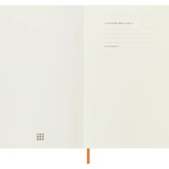Moleskine Notebook Vegea Capri Soft Linjert L Orange