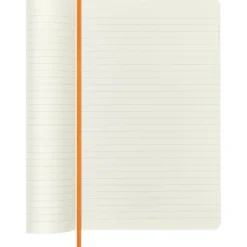 Moleskine Notebook Vegea Capri Soft Linjert L Orange