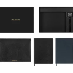 Moleskine Notebook Vegea Soft Linjert XL x 2, mappe, penn