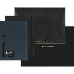 Moleskine Notebook Vegea Soft Linjert XL x 2, mappe, penn