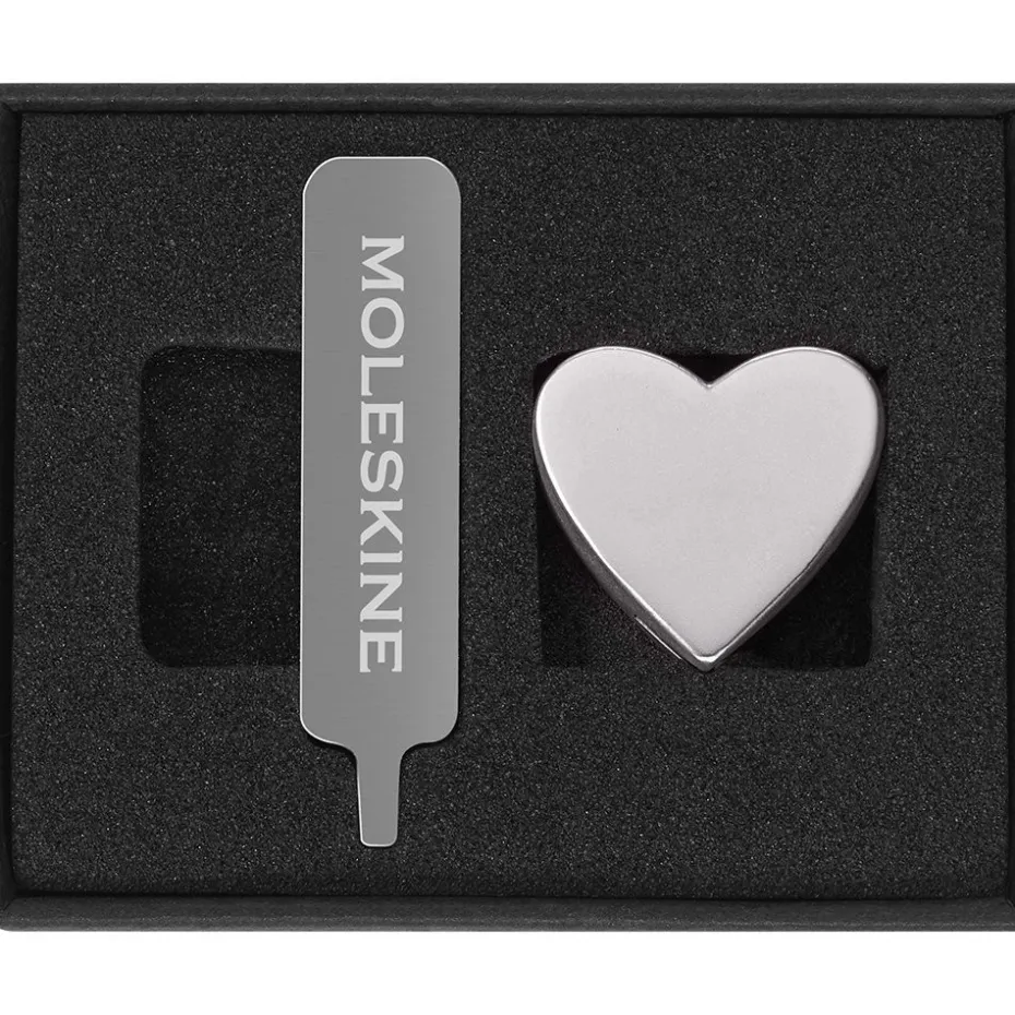 Moleskine Pins Silver – Hjerte