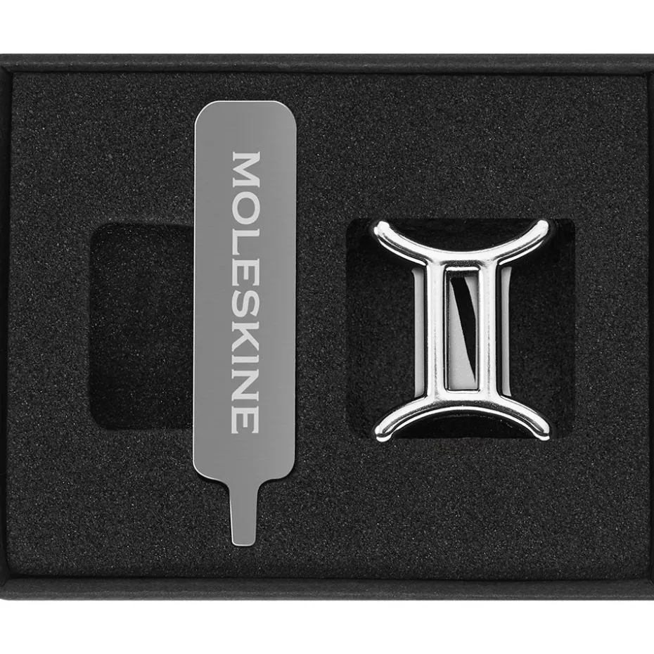 Moleskine Pins Silver Stjernetegn – Tvillingene