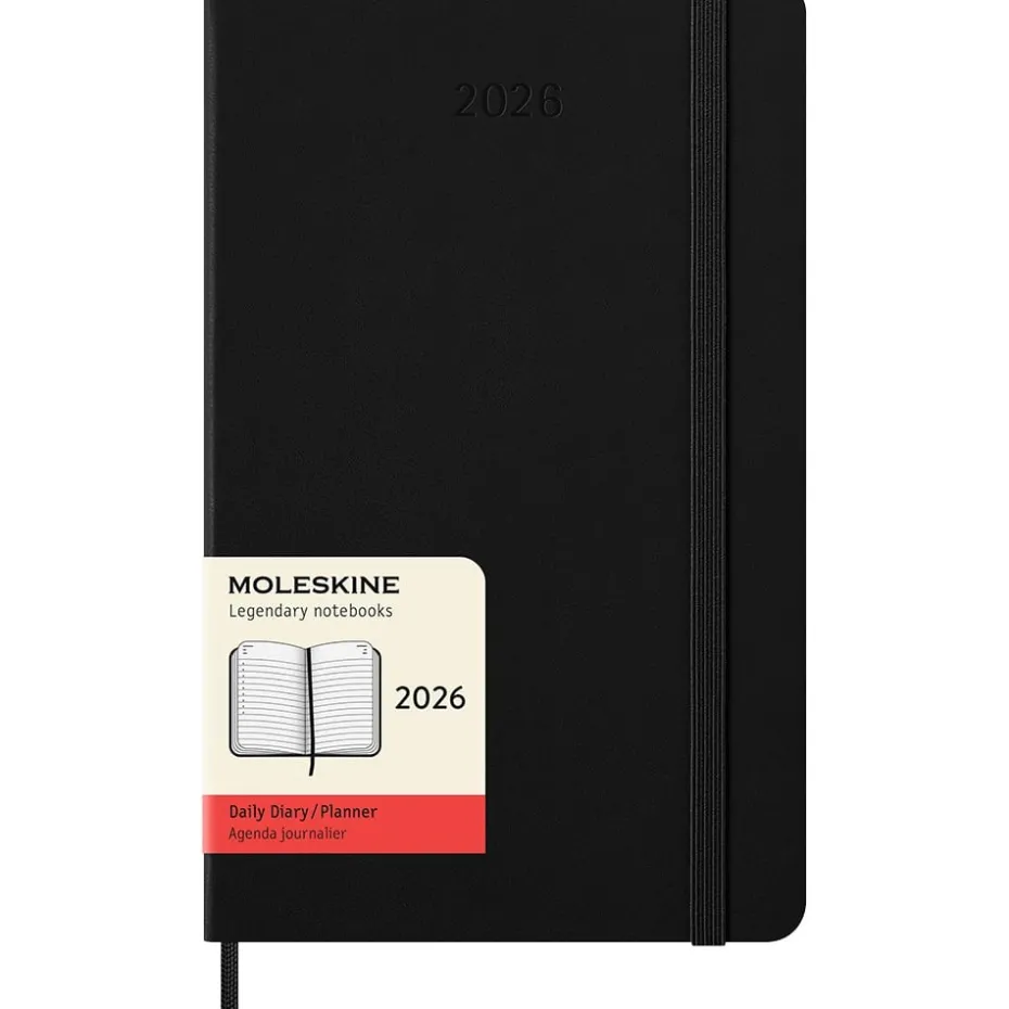 Moleskine Planner 2026 12m Hard L Dag – Black