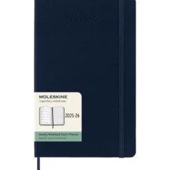 Moleskine Planner 2025/26 18m Hard L Uke Notat – Sap.Blue