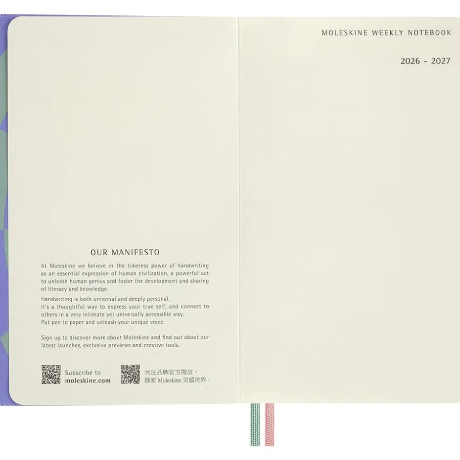 Moleskine Planner 2026/27 18m Hard L Uke Notat – Alice Wond.