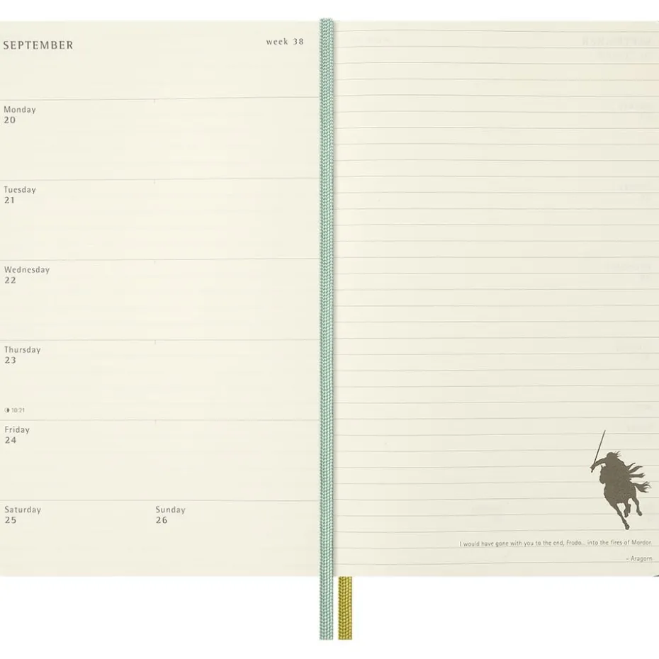 Moleskine Planner 2026/27 18m Hard L Uke Notat – LOTR