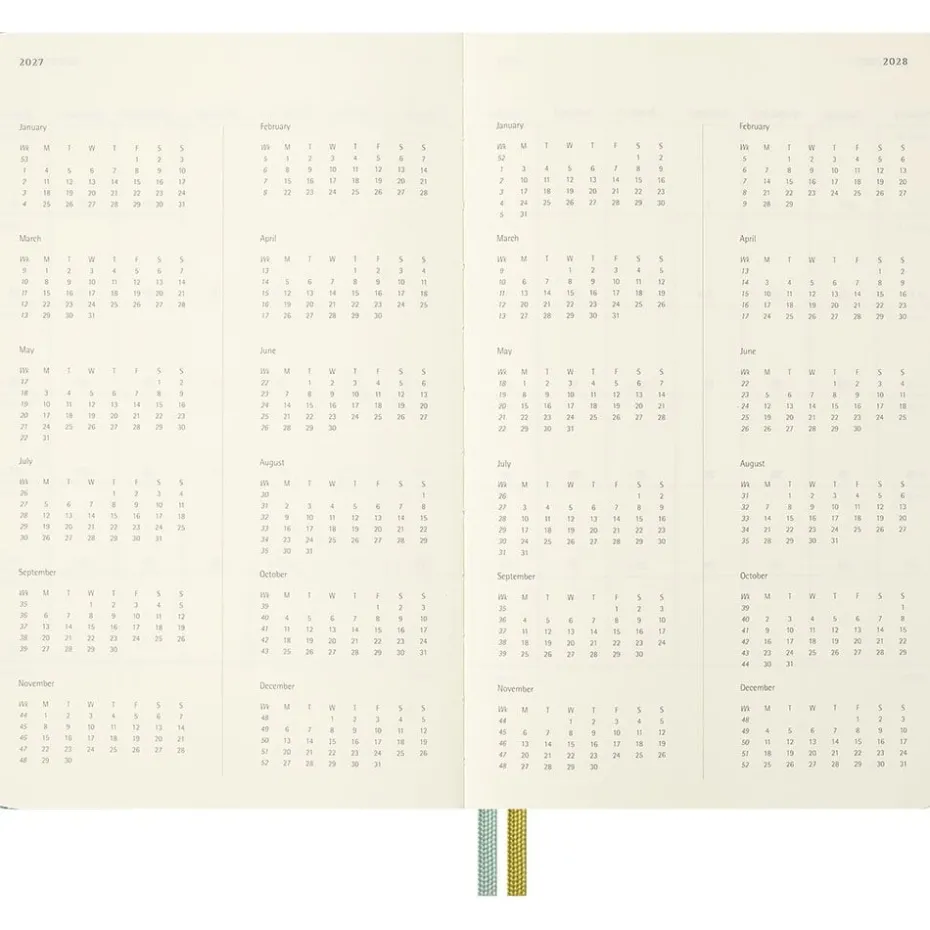Moleskine Planner 2026/27 18m Hard L Uke Notat – LOTR