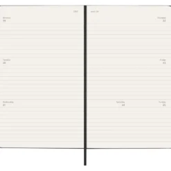 Moleskine Planner 2026/27 18m Hard L Uke Hor – Black