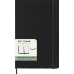 Moleskine Planner 2026/27 18m Hard L Uke Hor – Black