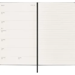 Moleskine Planner 2026 12m Hard L Uke Notat – Black