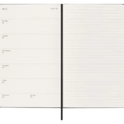 Moleskine Planner 2026/27 18m Hard L Uke Notat – Black