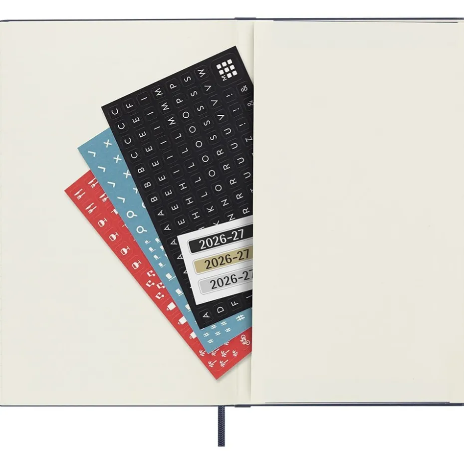 Moleskine Planner 2026/27 18m Hard L Uke Notat – Sap.Blue
